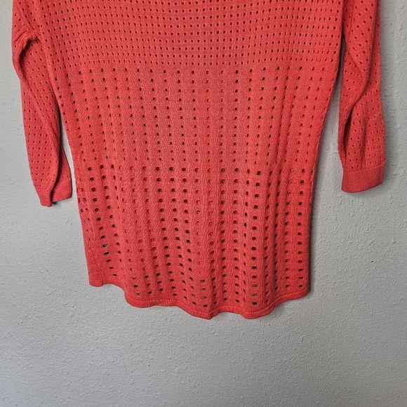 Express Lightweight Sweater Womens S Small Cutouts 3/4 Sleeve Seasonal Layering‎ - Picture 9 of 10